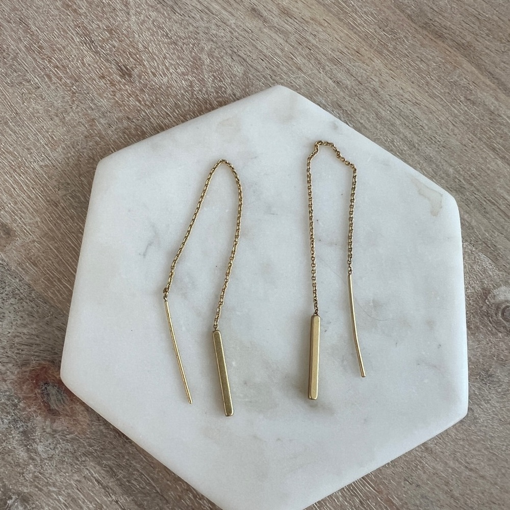 Madewell Gold Drop Earrings